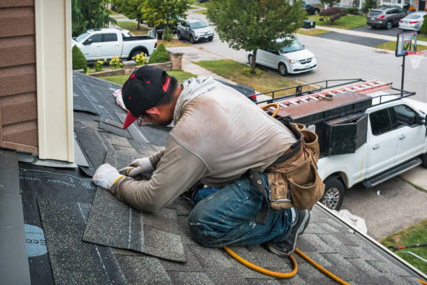 Professional Emergency Roof Repair technician working in Aspers, PA